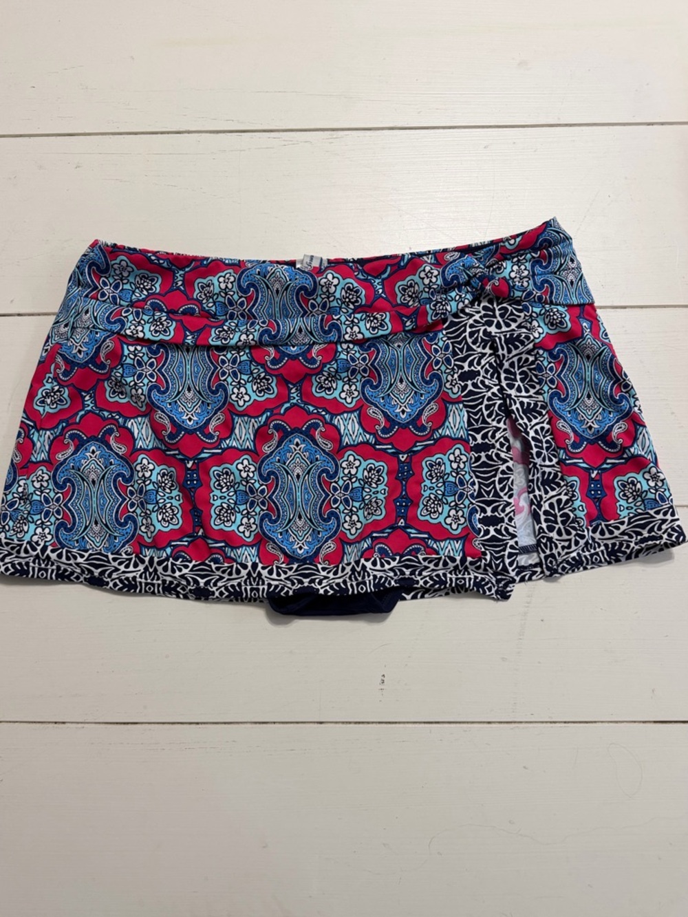 Tommy Bahama Riviera Tile Skirted Hipster Swim Bottoms